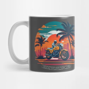 Funny t-shirt, sport motorcycle design, Believe in Your Journey's Magic Mug